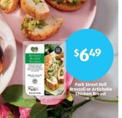Park Street Deli Broccoli or Artichoke Chicken Breast
