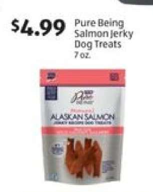 Pure Being Salmon Jerky Dog Treats