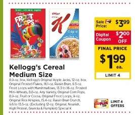 Kellogg's Cereal Medium Size