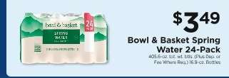 Bowl & Basket Spring Water 24-Pack