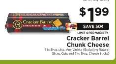 Cracker Barrel Chunk Cheese