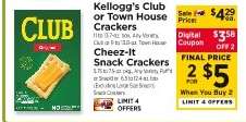Kellogg's Club or Town House Crackers