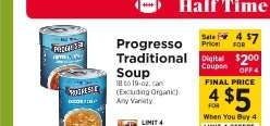 Progresso Traditional Soup