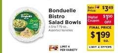 Bonduelle Bistro Salad Bowls