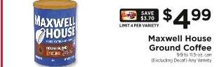 Maxwell House Ground Coffee*