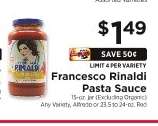 Francesco Rinaldi Pasta Sauce