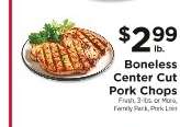 Boneless Center Cut Pork Chops