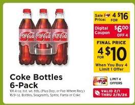 Coke Bottles 6-Pack