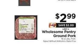 Wholesome Pantry Ground Pork