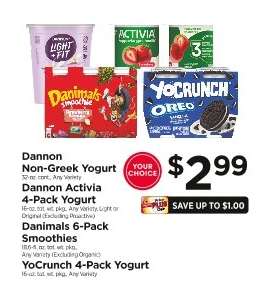 Dannon Yogurt Products
