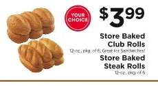 Store Baked Rolls
