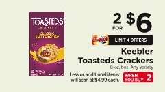 Keebler Toasteds Crackers