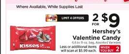Hershey's Valentine Candy