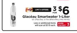 Glacéau Smartwater 1-Liter
