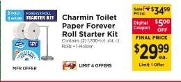 Charmin Toilet Paper Forever Roll Starter Kit