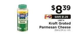 Kraft Grated Parmesan Cheese