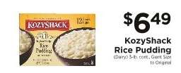 KozyShack Rice Pudding