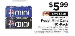 Pepsi Mini Cans 10-Pack