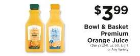 Bowl & Basket Premium Orange Juice