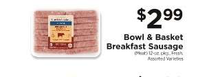 Bowl & Basket Breakfast Sausage