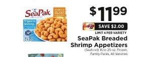 SeaPak Breaded Shrimp Appetizers