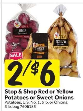 Stop & Shop Red or Yellow Potatoes or Sweet Onions