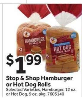 Stop & Shop Hamburger or Hot Dog Rolls