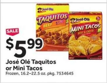 José Olé Taquitos or Mini Tacos