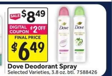 Dove Deodorant Spray