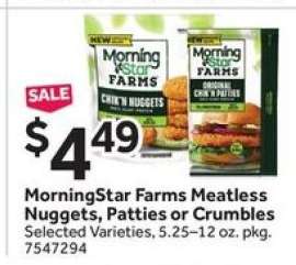 MorningStar Farms Meatless Nuggets, Patties or Crumbles