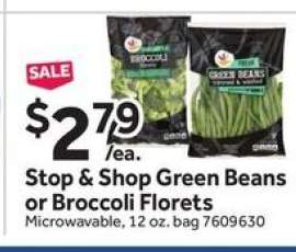 Stop & Shop Green Beans or Broccoli Florets