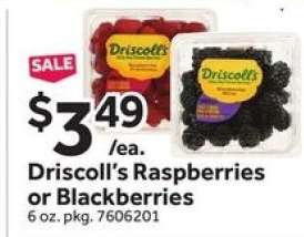 Driscoll's Raspberries or Blackberries