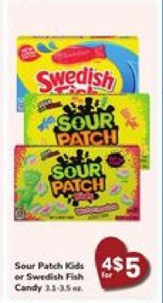 Sour Patch Kids or Swedish Fish Candy