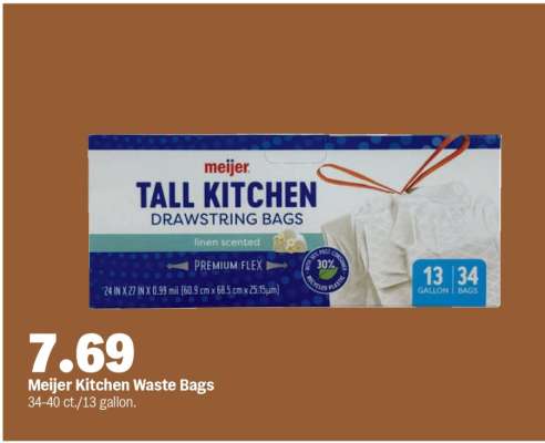 Meijer Kitchen Waste Bags