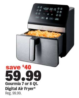 Gourmia 7 or 8 Qt. Digital Air Fryer*
