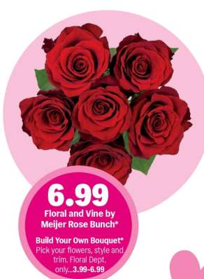 Floral and Vine by Meijer Rose Bunch