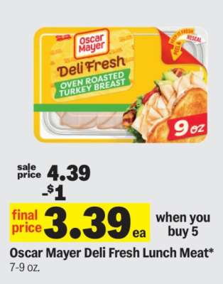 Oscar Mayer Deli Fresh Lunch Meat