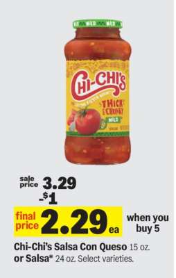 Chi-Chi’s Salsa Con Queso or Salsa