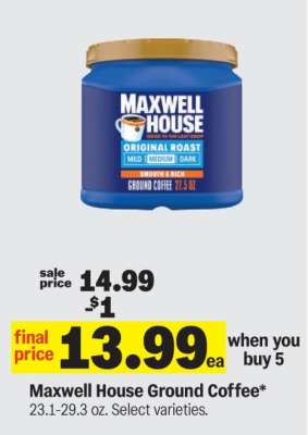 Maxwell House Ground Coffee*
