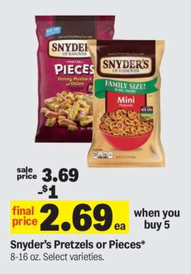 Snyder's Pretzels or Pieces*