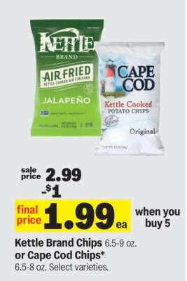 Kettle Brand Chips or Cape Cod Chips