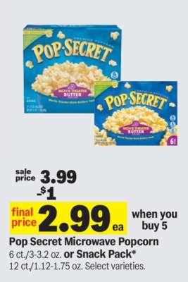 Pop Secret Microwave Popcorn*