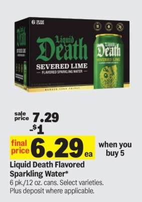 Liquid Death Flavored Sparkling Water