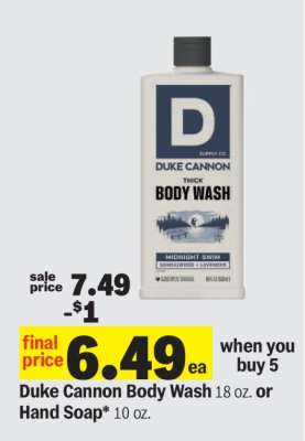 Duke Cannon body wash