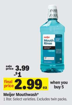 Meijer Mouthwash
