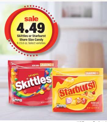 Skittles or Starburst Share Size Candy