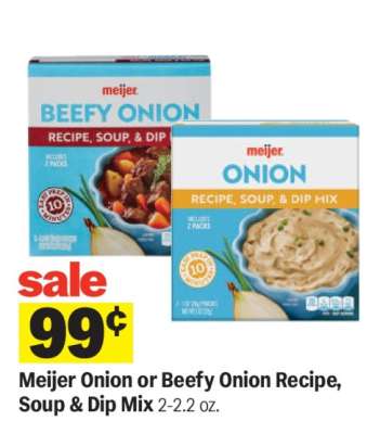 Meijer Onion or Beefy Onion Recipe, Soup & Dip Mix