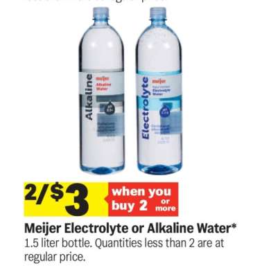 Meijer Electrolyte or Alkaline Water