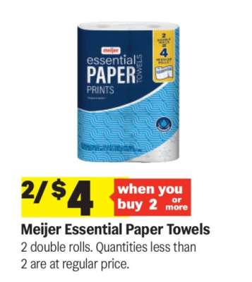 Meijer Essential Paper Towels*