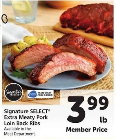 Signature SELECT Extra Meaty Pork Loin Back Ribs